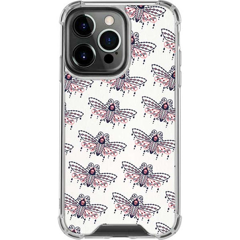 Cat Coq Blush Moth iPhone 14 Pro Clear Case